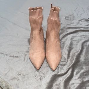 Pink Suede Boots
